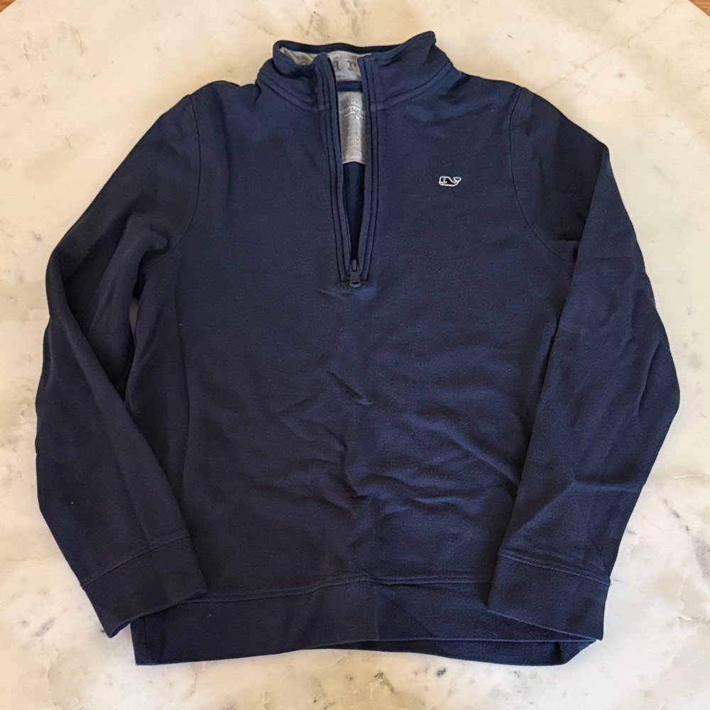 Vineyard Vines Kids Navy Half-Zip Sweater